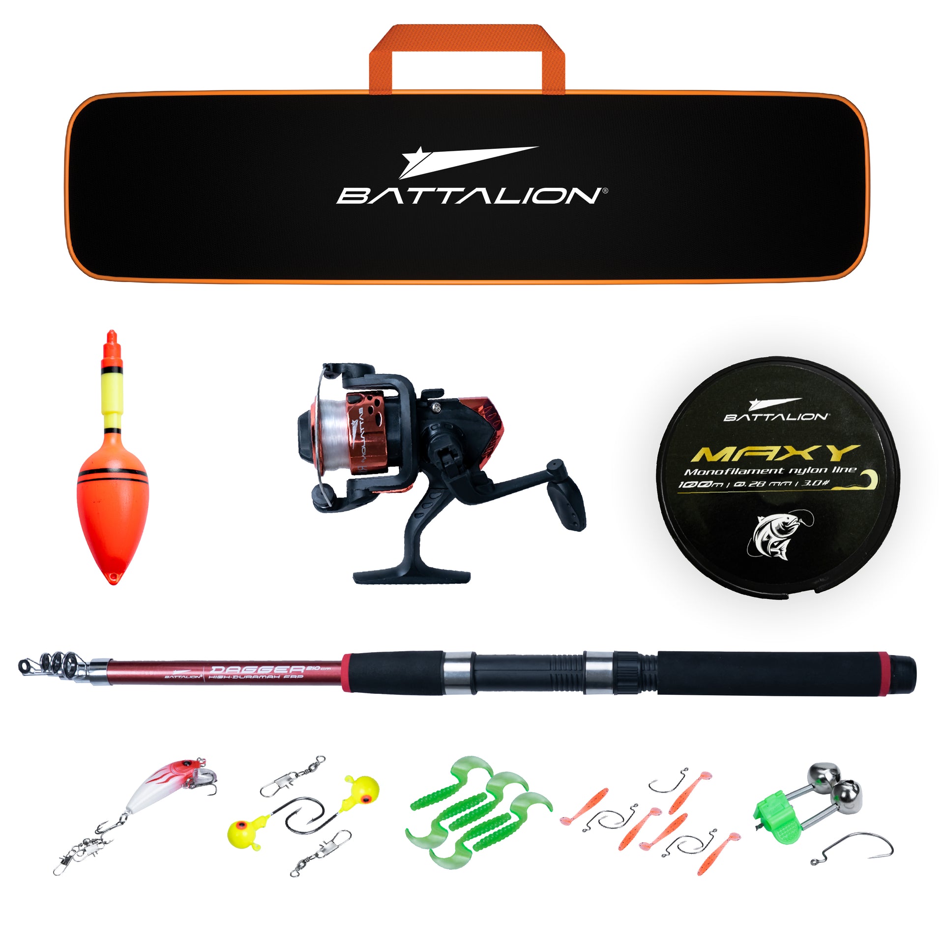 Battalion Dagger Telescopic 7Ft Durable Fishing Rod (210cm) Full Set w – Battalion Bikes